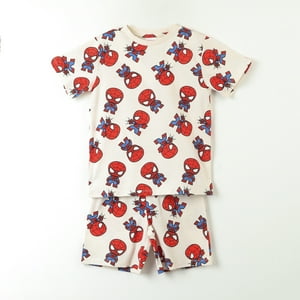 Pijama Manga Corta Niño Blanco Full Print Spiderman Marvel
