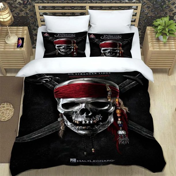 Pirates 3d Bedding Set Pirates of the Caribbean Quilt Duvet Cover Pillowcase Bed Set For children and adults Bed Sheets