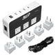 thumbnail image 1 of Convertidor de voltaje de potencia clave de 230 W, 220 V a 110 V con USB-C de 18 W, 1 of 8