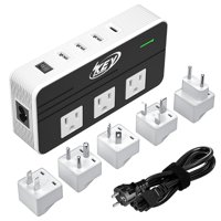Key Power - Convertidor De Voltaje De Potencia Clave De 230 W, 220 V A 110 V Con Usb-C De 18 W