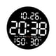 thumbnail image 5 of Reloj De Pared Digital Medidor De Temperatura Silencio Control Remoto Reloj Despertador Digital Blanco, 5 of 5
