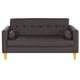 thumbnail image 1 of Sofa Retro 3 Cuerpos Pu 04 Chocolate, 1 of 5