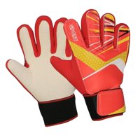Magideal - Guantes De De Fútbol Para Adultos, Manoplas Antideslizantes, Práctica Protección Para Los Dedos, Profesionales De Moda, Ligeros Para Principia Rojo