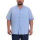 thumbnail image 1 of INSPIRE CHIC Camisas Hawaianas de Verano de Manga Corta con Bolsillo en el Pecho y Cuello de Campamento para Hombres Grandes y Altos Regreso a Clases 2XL Azul Claro, 1 of 5