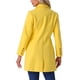 thumbnail image 3 of INSPIRE CHIC Abrigos de Mujer Abrigo Largo de Invierno con Botones Sencillos S Amarillo, 3 of 6