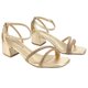 thumbnail image 4 of Sandalia Via Marte Mujer 23-9804 Gold Casual, 4 of 4