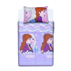 Mashini - Plumon Nordico Relleno Infantil Niña Frozen Plaza Y Media