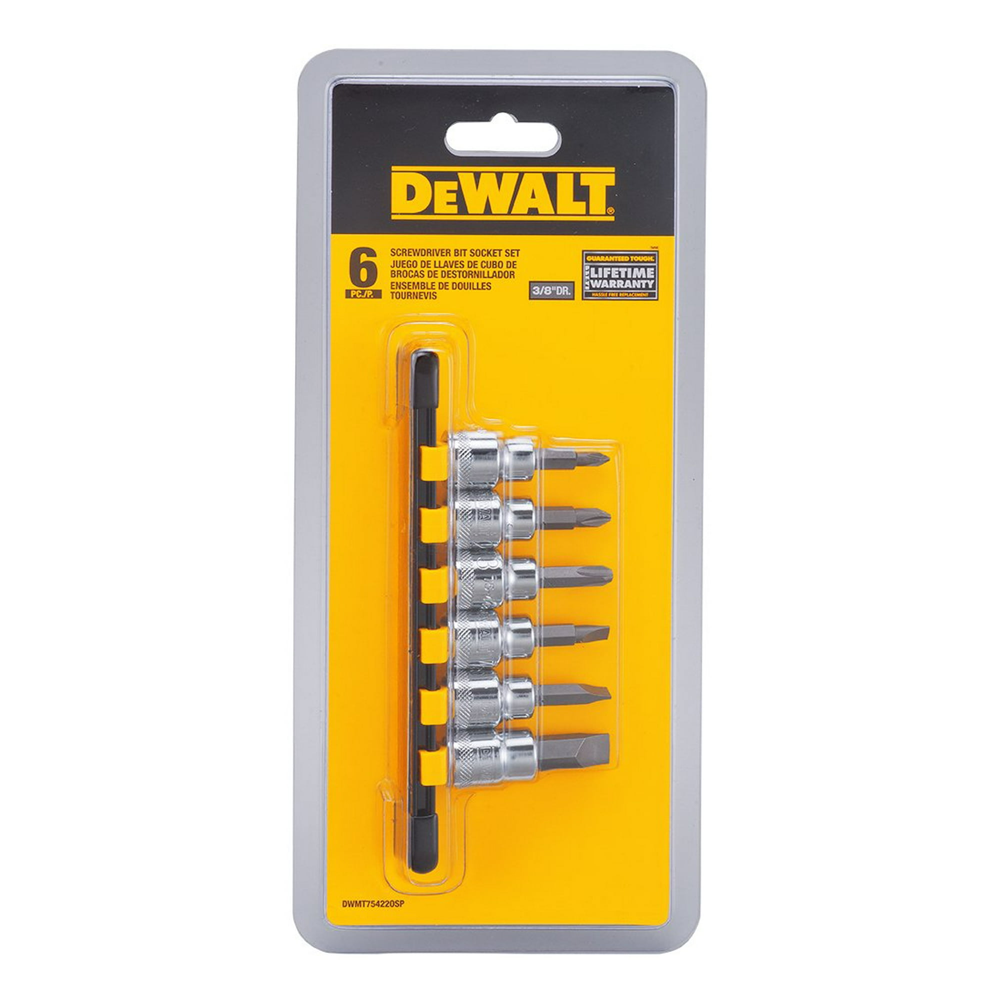 Dewalt - Juego De Puntas De Enchufe Y Destornillador Dwmt 3 8 Dr 6pc