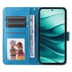 thumbnail image 4 of Funda tipo cartera FOXDOCK para Xiaomi Poco X7 5G , diseño girasol en relieve, cuero PU, cierre magnético, soporte y tarjetero, 4 of 5