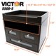 thumbnail image 4 of Organizador de escritorio Victor Wood Midnight Black con 3 cajones, 4 of 6