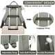 thumbnail image 4 of Mochila para portátil Focdod Women Work de 15.6 pulgadas con puerto USB, color beige, 4 of 8