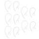 thumbnail image 3 of 10 piezas de repuesto Earhook Ear Hook Loop Earloop Clip para auriculares claro, 3 of 5