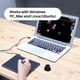thumbnail image 3 of Tableta de dibujo HUION HS64 Graphics Tablet 8192 Pressure, 3 of 9