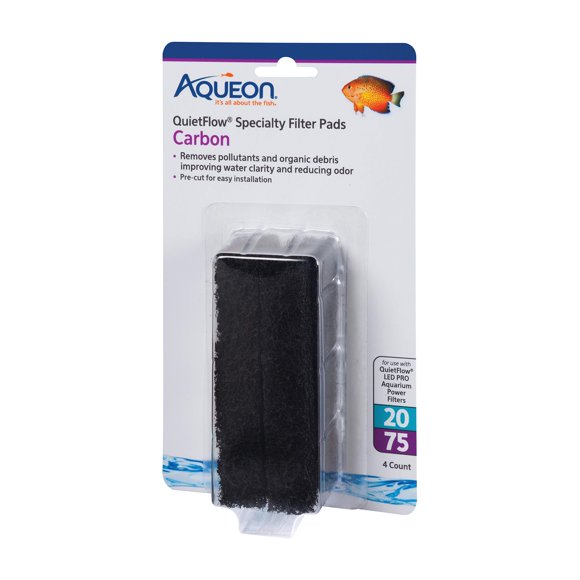 Almohadillas de filtro especiales de carbono de repuesto para Aqueon 20/75