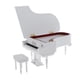 thumbnail image 4 of Instrumento Musical En Miniatura Modelo De Piano De Madera Para 1/8 Accesorio De Mu?ecas, 4 of 5