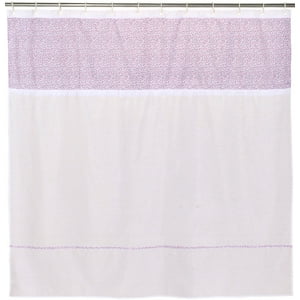 Gentile - Cortina De Baño Color Blanca Flores Rosadas 180×220 Cms