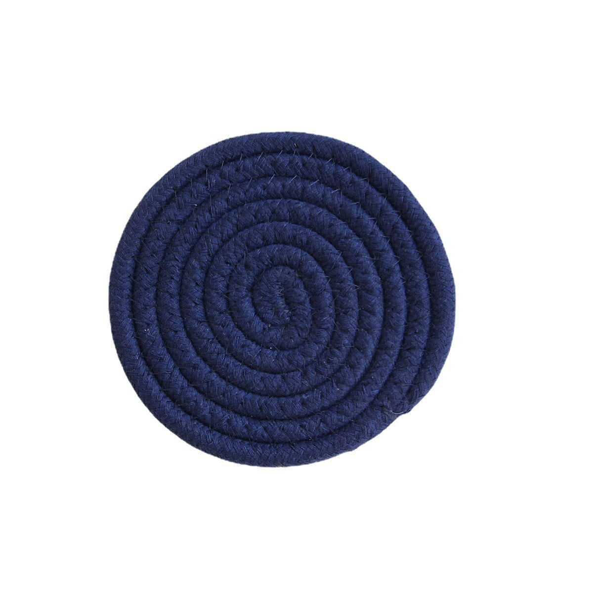 Xmhytop Juego De 4 Portavasos Absorbentes Antideslizantes, Coasters Para Vasos Y Copas De Vino, Estilo A, 11cm, Azul Oscuro