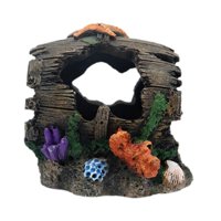 Magideal - Decoraciones De Acuarios Para Cuevas De Pesca, Resina Sintética, Paisajismo, Artesanías, Estanque, Pescado, Decoración Del Cañón, Ornamentación Del