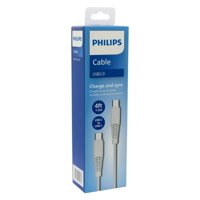 Philips - Cable Carga Rapida Usb C A Usb C 120Cm Blanco 2Dlc5531Cb