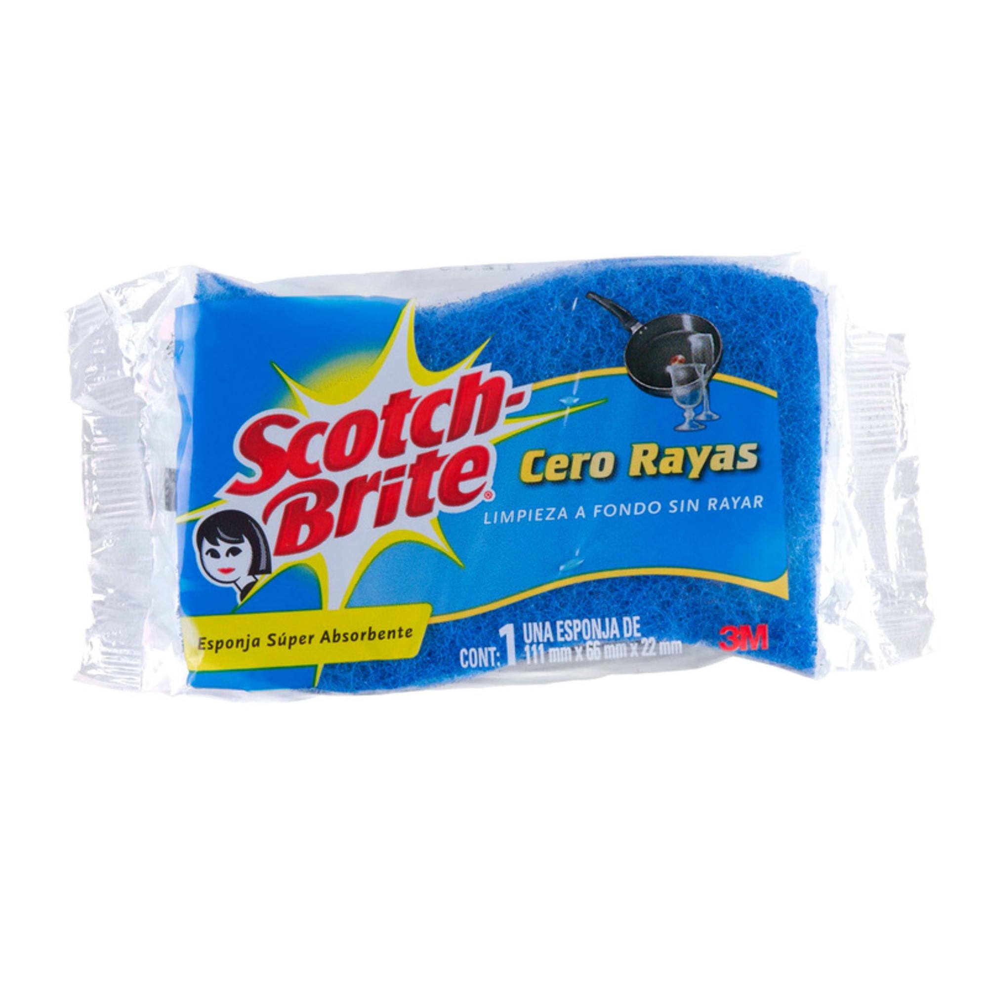 Esponja Súper Absorbente Cero Rayas Scotch Brite