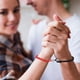 thumbnail image 3 of Pulseras de pareja con dijes magnéticos, pulsera de cuerda trenzada con campanas magnéticas y dijes de votos de amor eterno (1 par) para mujeres y hombres., 3 of 8