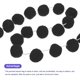 thumbnail image 3 of Uxcell 2Pcs Guirnalda de Bolas de Fieltro Negra Pom Pom Guirnalda Bolas Colgantes 7.55 Pies de Largo 20 Bolas para Navidad, 3 of 6