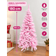 thumbnail image 3 of Árbol de Navidad Artificial Rosado 180 cm con Base Metálica 600 Ramas, 3 of 4
