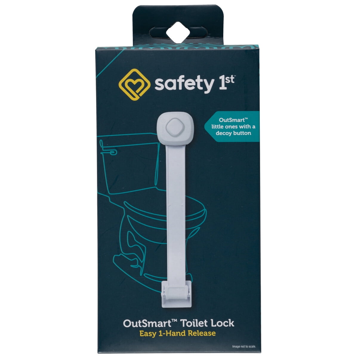 Seguro Inodoro Safety 1st Outsmart Blanco Adhesivo Niaos