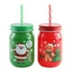 thumbnail image 1 of Vaso con bombilla con diseño navideño, producto surtido, 1 un, 1 of 4