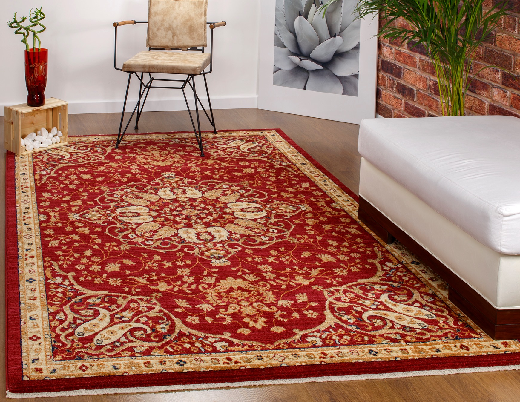 Home Fashion.Cl - Alfombra Oriental Wave 150X240 Cm Rojo