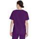 thumbnail image 4 of Berenjena Scrub Top Dickies unisex con cuello en V, talla grande, 4 of 7