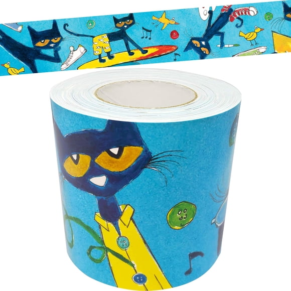 Cinta decorativa de borde 15 m Pete the Cat – Recursos creados por el docente