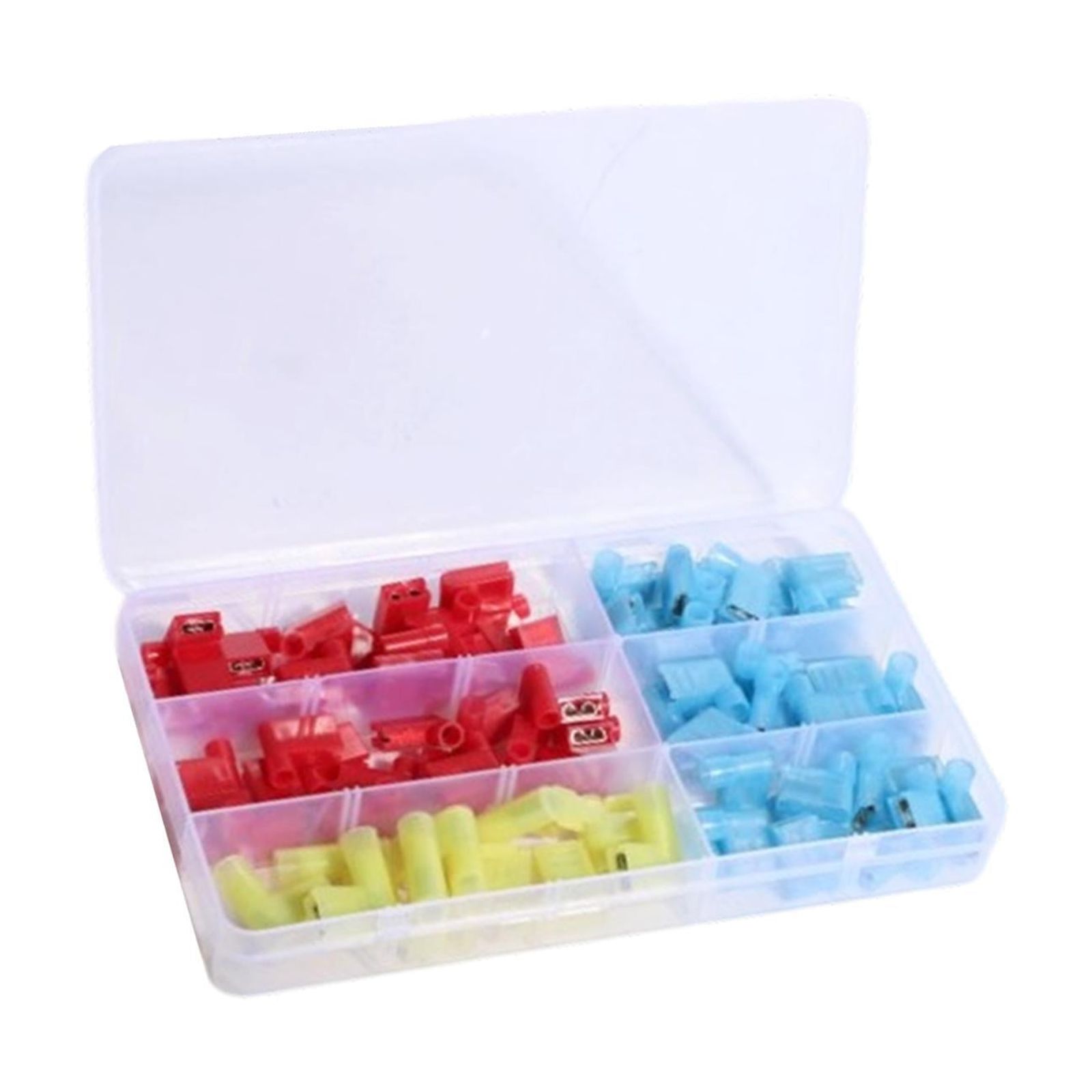 Magideal - Terminal De Bandera Aislado De 90 Grados (80 Unidades), Conector Rápido De Cable Completamente Aislado, Terminal De Bandera De Desconexión Rápida En