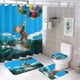 thumbnail image 1 of Juego de Cortina de Baño Desmarcar Jorge el Curioso 4 Piezas, 1 of 6