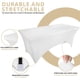 thumbnail image 5 of Mantel Utopia Kitchen Spandex, paquete de 2 unidades, 6 pies, blanco, 5 of 9