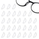 thumbnail image 1 of 20 pares de almohadillas nasales para gafas, almohadillas nasales para gafas, almohadillas nasales suaves, hipoalergénicas, adhesivas, de silicona, antideslizantes, para gafas y gafas de sol transpare, 1 of 7
