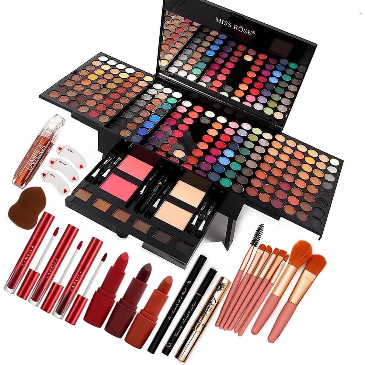 Set Maquillaje Unifull Paleta 190 Colores Profesional