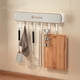thumbnail image 5 of 1pc Knife Holder, Wall-mounted Household Utensils Rack, Knife Holder, Knife Hook, Integrated Storage Rack, Multi-functional Kitchen Knife Storage Rack, Kitchen Accessories, 5 of 5