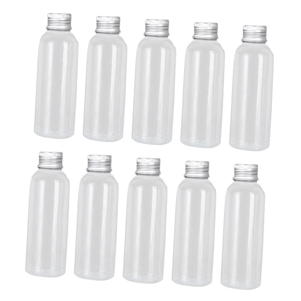 Botellas de viaje de 10 piezas para artículos de tocador Clear Vials de muestra de 100 ml de recipientes líquidos recargables para champú de crema par