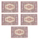 thumbnail image 3 of 5 Alfombras Para Casa De Muñecas, Escala 1:12, Muebles De Juguete, Decoración Hecha A Mano, Alfombra Roja Y Blanca, 3 of 3