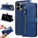 thumbnail image 1 of Funda tipo cartera para iPhone 17 Pro Max con bolsillo con cremallera y ranuras para tarjetas – Función de soporte Azul, 1 of 5