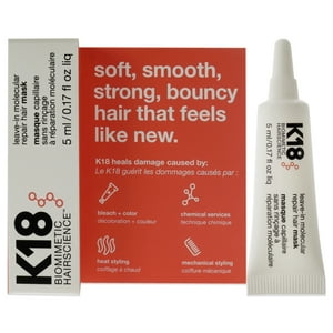 K18 - Mascarilla Capilar Reparadora Molecular Sin Enjuague De Para Unisex - Mascarilla De 5Ml