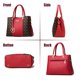 thumbnail image 3 of Bolso de mano KURGOOL para mujer con asa superior, bandolera y hombro, piel sintética, 3 of 7