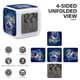 thumbnail image 3 of Mansión Embrujada theme 7 colors Alarm Clock Digital LED Alarm Clock Gifts for kids friends family, 3 of 6