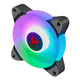 thumbnail image 3 of Kit 5 Ventiladores Pc Argb Kronos Blazer Black 120mm Negro, 3 of 3