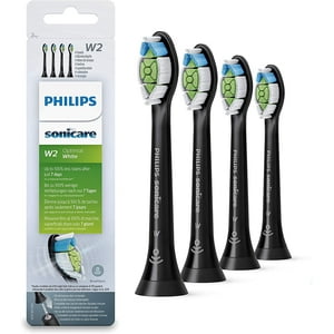 Paquete De 4 Cabezales Para Cepillos De Dientes Philips Sonicare Optimal Whitening Black