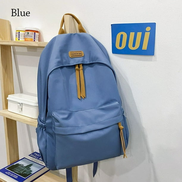 Solid Color Backpack Rucksack Bags Japan and South Korea Student School Bag Teenage Girls Simple Large-capacity Backpack