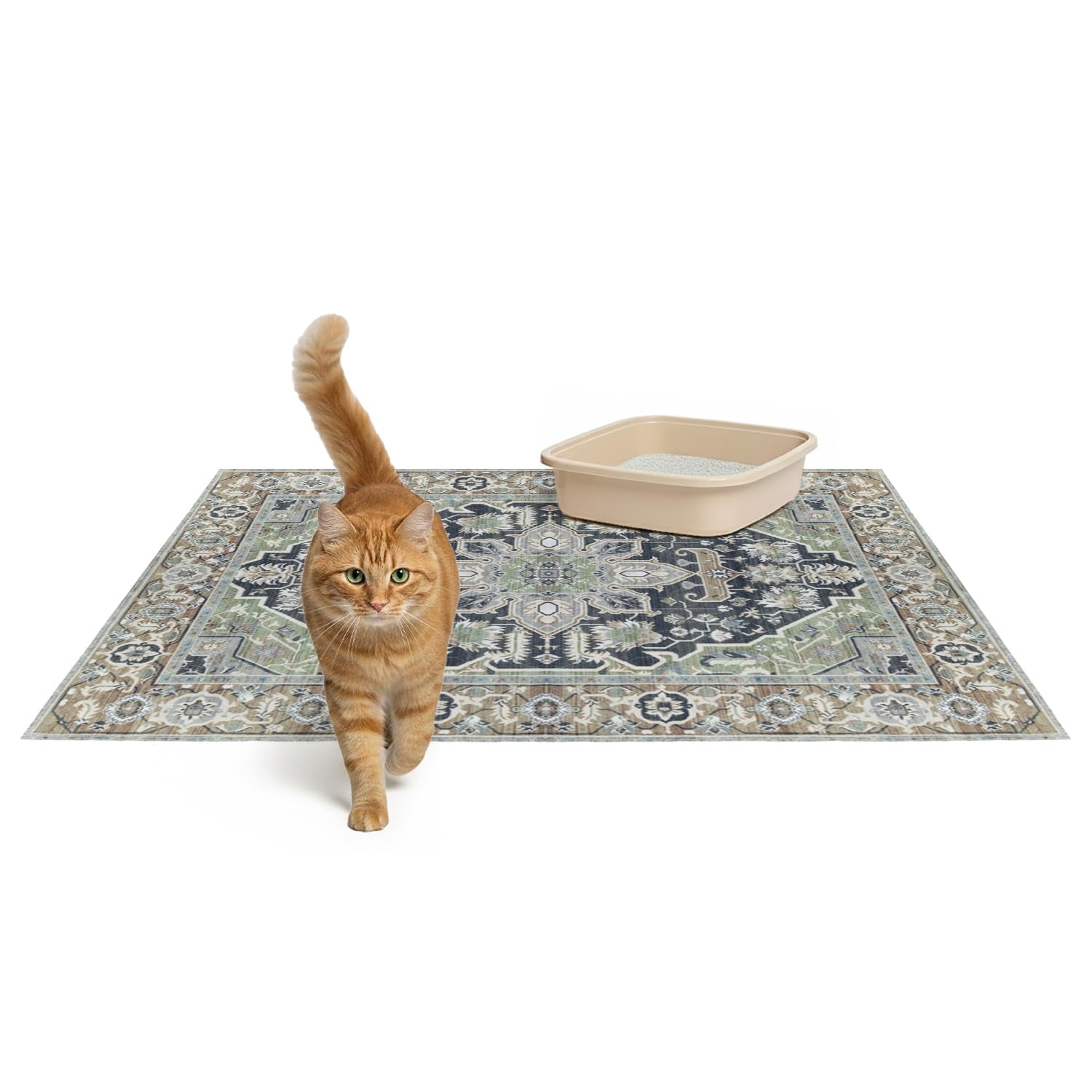Alfombrilla De Arena Para Gatos Lovewag Pets, 2 Unidades, Grande, 90 X 120 Cm, Impermeable