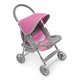 thumbnail image 1 of Cochecito para muñecas Badger Basket Deluxe Glide, plegable, 18 pulgadas, gris/rosa, 1 of 9