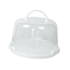 Magideal - Portador De Pasteles Con Bandeja Para Servir Tapa, Tarta De Muffin Transparente, Recipiente Para Postres Para , Verduras, Postres, Platos De , 10 Pulgadas Aumentar